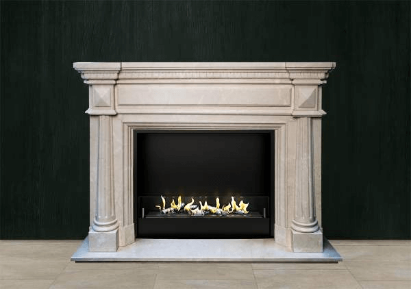 Биокамин в мраморном портале Firezo Dolcecuore, стандарт