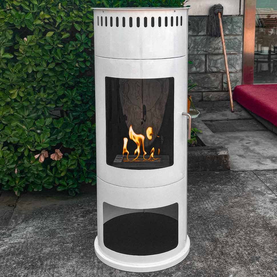Напольный биокамин Totem BioFire, белый