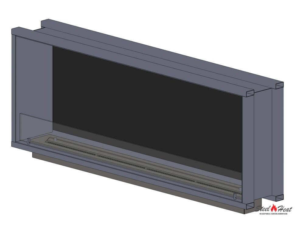 15262C Биокамин встраиваемый без рамок на заказ